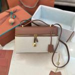Stiilne Crossbody &Otilde;lakott Temperamentne K&otilde;ik-&uuml;hes Luksuslik V&auml;rvikontrastiga Disain T&otilde;mblukuga Kott Vintage Karbikujuline Nahast Crossbody Kott brown