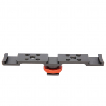 3 in 1 Hot Shoe Mount Adapteri pikendusvarda kronsteini alus kaamera mobiiltelefonile Must h&otilde;bedane hall v&auml;rv