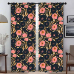 Aknakardin Toale 2 paneeli M-MarimekkoS Kaasaegsed elutoa kardinad Varjud Halloweeni kaunistus Kodu sisekujunduse kardinad W132xH160cmx2pcs-CL