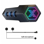 BT 5.3 Mootorrattakiivri Peakomplekt Stereo Juhtmevaba K&auml;ed-vabad K&otilde;nekomplekt M&uuml;rasummutus Veekindel K&otilde;rvaklapp &Uuml;mbritseva Valgusega