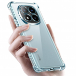 Turvapadja kukkumiskindel pehme l&auml;bipaistev TPU silikoonist korpusega telefoni kate XIAOMI POCO X7 / X7 Pro jaoks Xiaomi POCO X7 Pro puhas