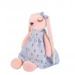 Loominguline uus j&auml;nesem&auml;nguasi, roosa t&uuml;druku s&uuml;da, pikk k&otilde;rv, rahu, j&auml;nes, pehme m&auml;ngunukk Mugav nukupadi, kingitus lastele sinine