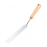 Spatule &agrave; cr&ecirc;pe - Marque - Mod&egrave;le - Acier inox - Bois de h&ecirc;tre - 35 cm