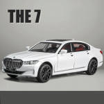 1/24 BMW THE 7 760Li Miniatuur Diecast M&auml;nguauto S&otilde;iduki Mudel 1:24 Tagasit&otilde;mmatav Heli ja Valgus Avatavate Uste Kollektsioon Kingitus Laps valge