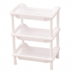 3-kihiline vannitoa seisva riiuliga vannitoa alus PP maapealne paigaldus vannitoa riiulite hoiustamisriiulid valge