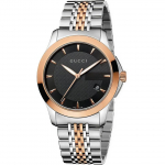 Gucci YA126410 meeste G-Timeless 38 mm musta n&auml;oga kahetooniline k&auml;ekell