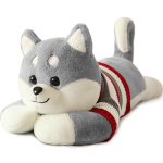 Shiba Inu Nukk Pikk Padi Armas Koer Palus M&auml;nguasi Nukk Hoidmas Magavat Nukk Voodil 1.3 meters