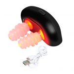 Punase valgusega ninateraapia seade Siinuse leevendamise riniidi s&uuml;mptomid Rahustav USB-laetav kaasaskantav infrapuna-nina rahustav instrument must