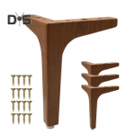 4 tk metallm&ouml;&ouml;bli jalad 200 kg kandev&otilde;ime roostekindel Lihtne paigaldada kolmnurkne m&ouml;&ouml;blijalad isetegemise asendusosad 13cm helepruun v&auml;rv