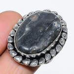 Picasso Jasper Handmade 925 Sterling Silver Jewelry Ring Size 8.5 q9o06