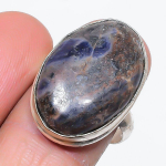 Sodalite Handmade 925 Sterling Silver Jewelry Ring Size 8 n7s50