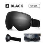 suusaprillid gafas lumelaud Prillid meestele T&auml;iskasvanute uduvastane lumelaud Suusaprillid naistele Suured sf&auml;&auml;rilised t&auml;iskasvanute m&auml;esuusatamine must