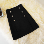 Naiste Elegantsed Plisseeritud Seelikud Suvine Lihtne &Uuml;hev&auml;rviline K&otilde;rge V&ouml;&ouml;kohaga A-l&otilde;ikusega &Uuml;mber Puusade L&uuml;hike Seelik S must