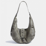 Suure mahutavusega poolkuu kandekotid naistele luksuslikud disainerkotid ja rahakotid uus vintage needitud &otilde;lakott crossbody