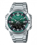 Casio Analoog-Digitaalne Kombinatsioon Roostevaba Teras Roheline Tihvtiketas Kvarts AMW-870DA-3AV Meeste K&auml;ekell