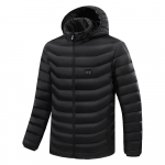Unisex elektriline soojendusega jope soojenduspadjake, riidest kehasoojendaja USB mantlid M-5XL 3XL sinine