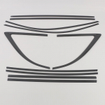 23 L7 Auto Akna Roostevaba Teras Kriimustusvastane Dekoratiivne Liist Kleebis