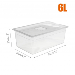 11-liitrine kaanega Sous Vide mahuti 11-liitrine veepaagiga vann tsirkulatsiooniseadmele Sous Vide kulinaarsed sukeldus-aeglase pliidiga toiduvalmistamise t&ouml;&ouml;riistad 6L