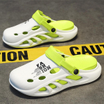 Meeste Vabaaja Sandaalid Sussid Ranna Paksud Pehmed Tallad Klotsid Meeste Vabaaja Jalatsid Aiajalatsid Meeste Rannasandaalid 41-42EU/CN42-43 roheline