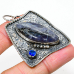 Sunstone In Lolite,Topaz 925 Sterling Silver Jewelry Pendant 2.17 r2e63