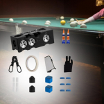 Pool Cue Tip Shaper Accessories with Chalks Easy to Carry Versatile Professional 11 in 1 Repair