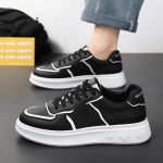 Hulgim&uuml;&uuml;k 2024 Uued stiilid Vabaaja tossud meestele Moodsad valged paelad Zapatos Para Hombre Kuuma m&uuml;&uuml;gi toode 40 must