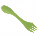 1 tk 3 &uuml;hes lusikas-kahvel-nuga reisimiseks, matkamiseks, piknikuks, plastist spork roheline