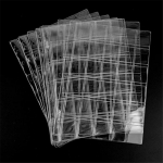 10 TK Loovad M&uuml;ndikogumise Tarvikute Lehed Kollektsion&auml;&auml;ridele 30-Pesalised L&auml;bipaistvad M&uuml;ndihoidjad Kaitsmed Albumilehed Markide Valuuta jaoks 30 grids-10pcs