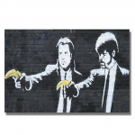 Abstraktne Banksy plakat Graffiti Pop seinakunst L&otilde;uendimaaling Plakatid Prindib seinapildid elutoa restorani kaunistamiseks 60*90cm