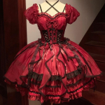 Lolita Kassiklaas Fantaasiamaa Kleit Printsessi Kleit Amway Varrukad XXL