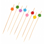 100 tk armsad ploomi-bambusvardad Toidukokteilid Rootsi lauas puuviljad tassikoogid kahvlipulgad peolaua kaunistustarbed