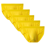 5 tk meeste boksereid aluspesu hingavad p&uuml;ksikud alusp&uuml;ksid keskmise v&ouml;&ouml;kohaga L XL 2XL 3XL 4XL 4XL yellow