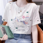 YYFS naistemood vabaaja suve kevadised l&uuml;hikeste varrukatega O-kaelusega pluusid ja s&auml;rgid S