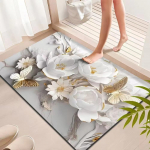 Elegantne 3D-prinditud m&auml;luvahust vannitoamatt libisemiskindla disainiga 600*900mm