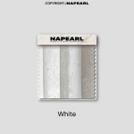 1 tk NAPEARL Prantsuse žakaarmustriga valge pooll&auml;bipaistev &otilde;huke kardin mugav t&uuml;ll elutuppa, magamistuppa, r&otilde;dule, aknale, kodudekoratsioon W100cm x L130cm valge