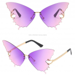 Butterfly Shape Retro P&auml;ikeseprillid Prillid Prillid Varjud Vintage Ebaregulaarne Unisex One Size