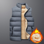 Meeste vabaaja talvine soe t&otilde;mblukk Varrukateta vest jakk Mantel Outwear Tops XXXXXXL