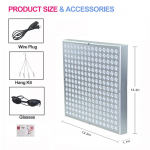225 LED Punase Valguse Paneel 660nm 850nm L&auml;hi-infrapunavalguse Seade Keha N&auml;o Naha Hoolduseks Ilu Heaoluks h&otilde;be