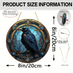 2D lamedad akr&uuml;&uuml;loksad lindudega, varesedekoratsioon, v&auml;rvilised aiaornamendid, p&auml;rjade kaunistus, v&auml;rviline aknaehe, interj&ouml;&ouml;ri kodukaunistus A