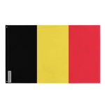 Drapeau - Belgia - 60 x 90 cm - Pol&uuml;ester - J&auml;lgimine recto/verso - &OElig;illets en fer