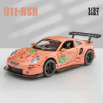 T&auml;ism&otilde;&otilde;tkava 1:32 Porsche 911 GT3 RSR v&otilde;idus&otilde;idu sulamauto mudel simulatsioonauto heli ja valgusega kaunistused kollektsioon kingitus m&auml;nguasi survevalatud mudel poisi kingitus roosa