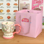 Kruus Keraamiline Tass Lusikaga Armas Suveniir S&uuml;nnip&auml;evakingitus Veetass T&uuml;drukutele K&otilde;rge V&auml;limusega Paari Kohvitass 301-400ml