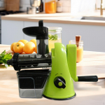 Manual Hand Crank Juicer Fresh Juice Extractor Camping Home Use Easy to Operate Portable Fruit