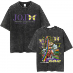 Vintage pestud T-s&auml;rk Anime Jojo Bizarre Adventure Naljakad s&otilde;brap&auml;eva T-s&auml;rgid Meeste Naiste Vabaaja puuvillased l&uuml;hikeste varrukatega T-s&auml;rgid Topid S