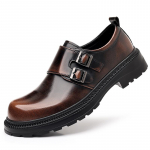 Luksuslik Meeste Korter Disainerkinga Br&auml;nd Vabaaja Nahast Paks Tald Vabaaja &Auml;ri Kleitkinga Noorte Vintaaž Trend V&auml;litingimustes Oxford Kinga 38 pruun