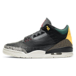 Air Jordan 3 Retro SE Animal Instinct 2.0 Unisex tossud mustvalge kuru-roheline CV3583-003 40