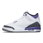 Air Jordan 3 Retro GS Tume iiris Laste tossud Valge Must Tsement-hall DM0967-105 36