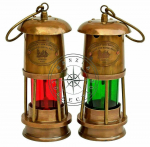 Antiikne messingist v&auml;ike lamp Vintage merenduslaev paadivalgusti latern Dekoor M aero