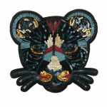 Leopardi pea litritega tikitud aplikatsioon &otilde;mmeldav plaaster DIY riie