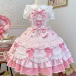 Suvine Magus Lolita Kleit Armas Printsessi Vibu Pits Magus Pikk Kook XL